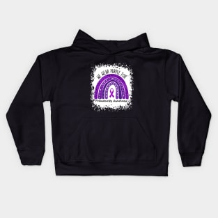 We Wear Purple For Prematurity Awareness Kids Hoodie